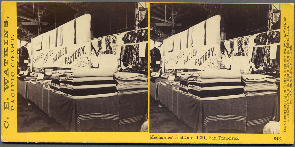 Watkins #643 - Mechanics' Institute, 1864, San Francisco.