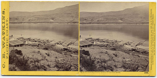 #1333 - Oregon Steam Navigation Co's Drydock, Celilo, Columbia River