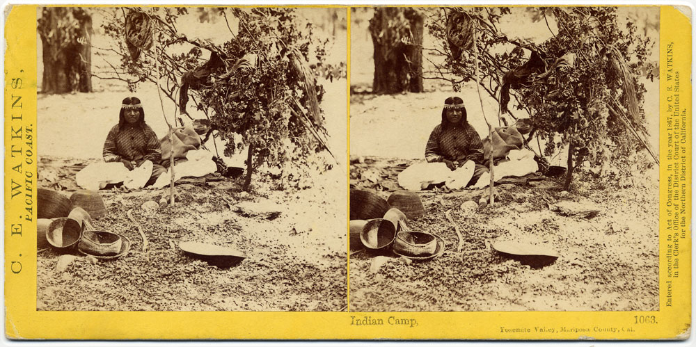 Watkins #1063 - Indian Camp, Yosemite Valley, Mariposa County, Cal.
