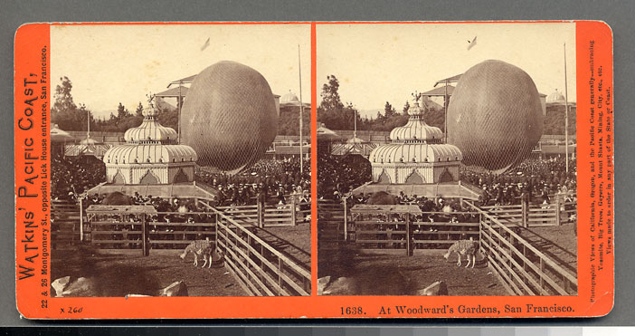 Watkins #1638 - Balloon Ascension, Woodward Gardens, S.F.