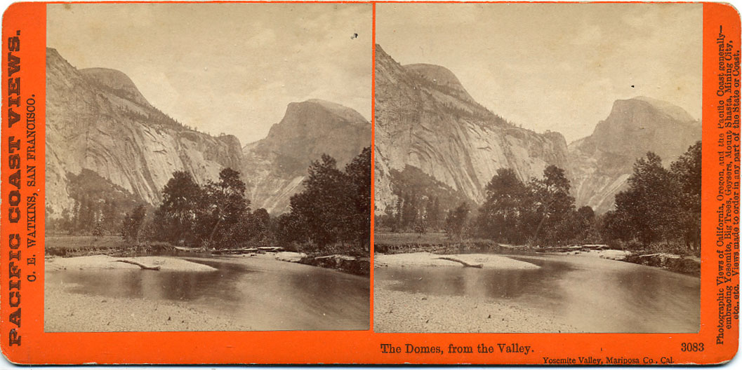 Watkins #3083 - The Domes; Yosemite Valley, Mariposa County, Cal.