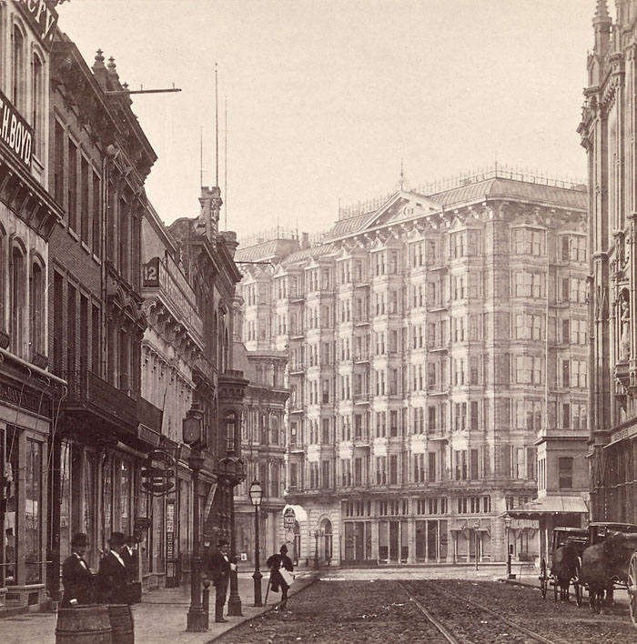 Watkins #3570 - Palace Hotel, from Sutter St., S.F.
