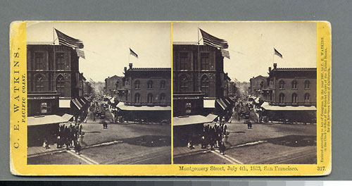 #317 - Montgomery Street, July 4th, 1863, San Francisco
