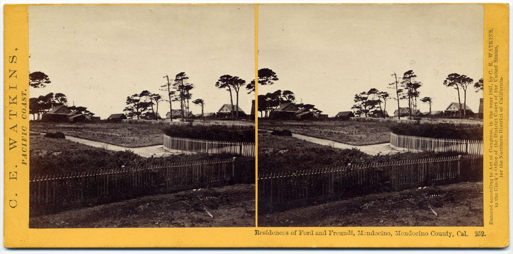 Watkins #252 - Residences of Ford and Freundt, Mendocino, Mendocino County, Cal.