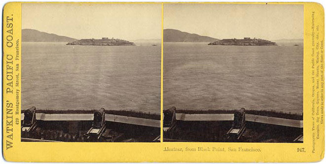 Watkins #947 - Alcatraz, from Black Point, San Francisco