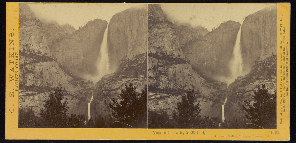 Watkins #1065 - Yosemite Falls, 2630 feet