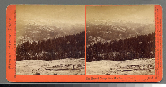 Watkins #1148 - The Merced group from the Sentinel Dome