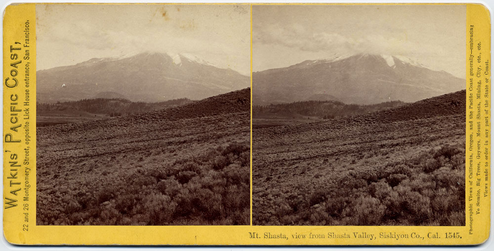 Watkins #1545 - Mt. Shasta, view from Shasta Valley, Siskiyou Co., Cal.