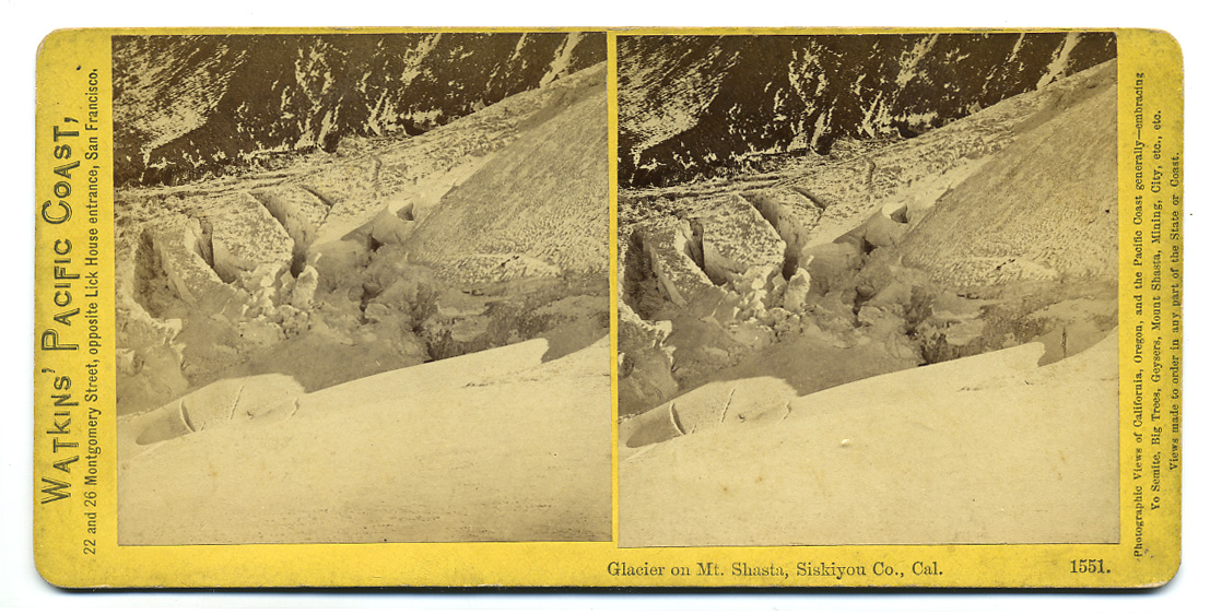 Watkins #1551 - Glacier on Mt. Shasta. Siskiyou Co., Cal.