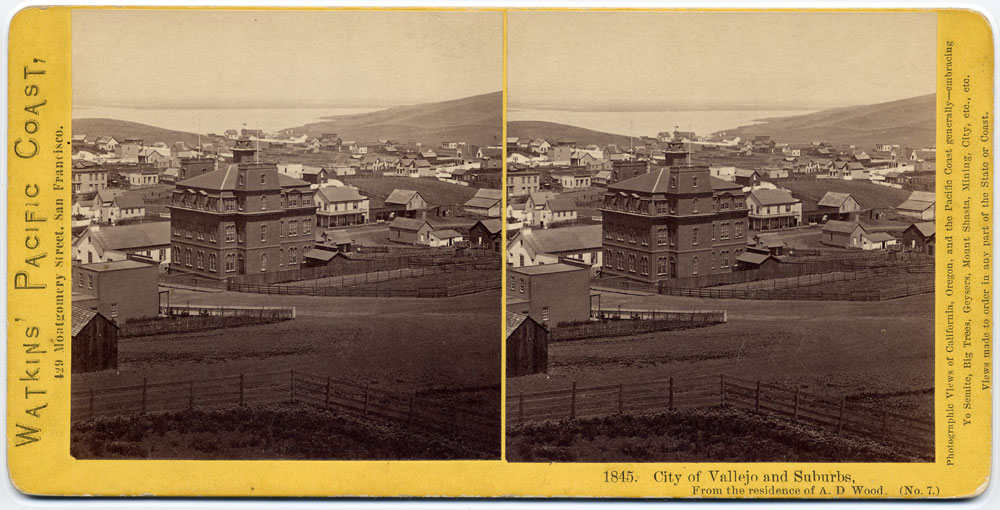 Watkins #1845 - City of Vallejo and Suburbs. From the residence of A.D. Wood. (No. 7)