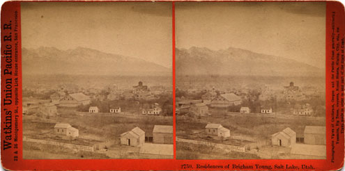 Watkins #2750 - Res. of Brigham Young, Salt Lake, Utah