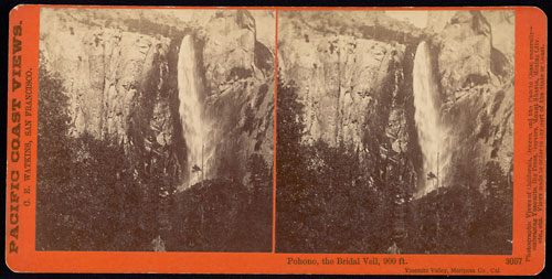 #3057 - Pohono, the Bridal Veil, 900 feet, Yosemite Valley, Mariposa County, Cal.