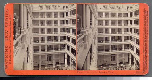 #3552 - Palace Hotel, Interior View, San Francisco.