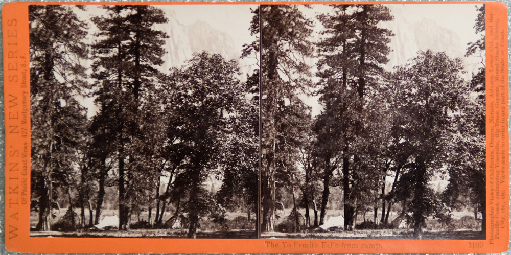 Watkins #3109 - The Yo Semite Falls from camp.