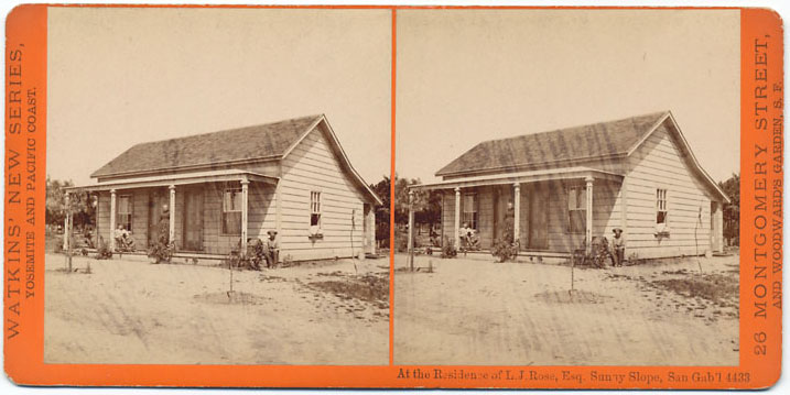 Watkins #4433 - At the Residence of L.J. Rose, Esq., Sunny Slope, San Gab'l., Cal.