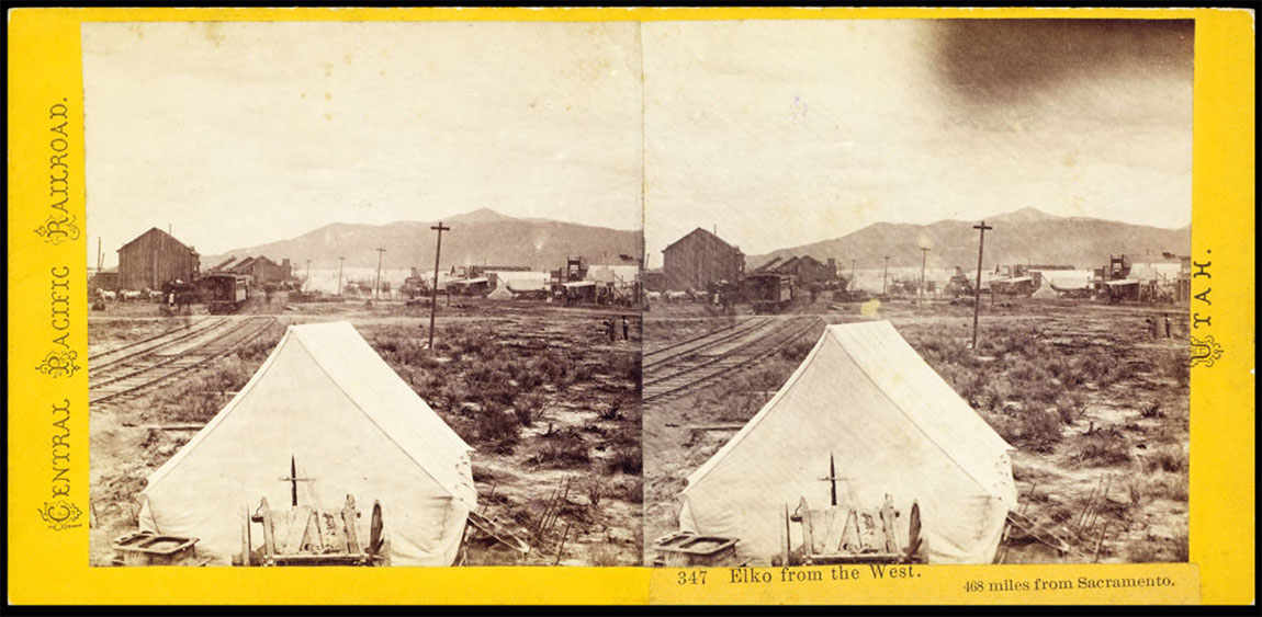 Watkins #347 - Elko from the West, 468 miles from Sacramento