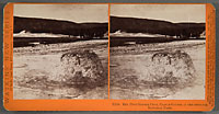 E214 - Bee Hive Geyser Cone, Castle Geyser in the Distance, National Park